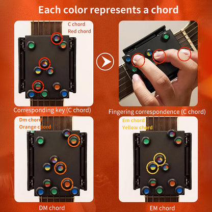 Guitar Trainer Practice Acoustic Guitar Accessories Chord Buddy 21 chords - iztia