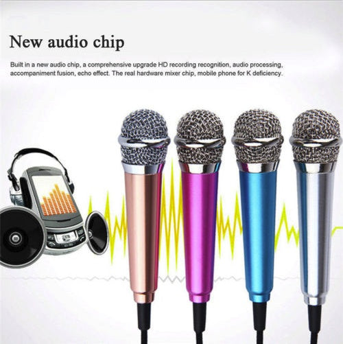 Mini mobile phone microphone mobile phone recording sing small microphone small microphone - iztia