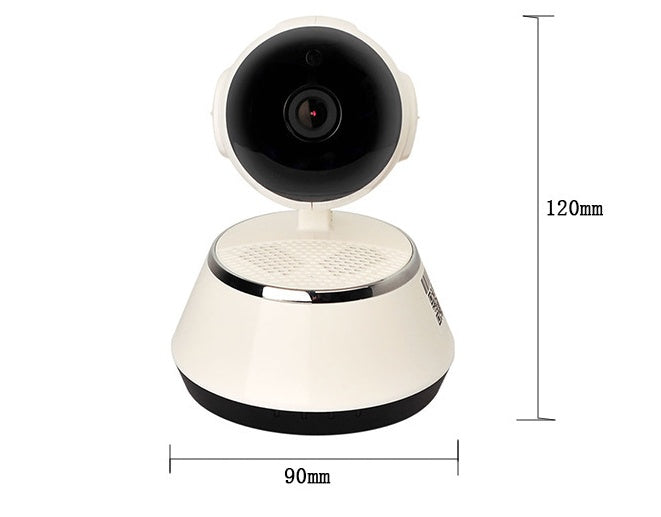 Wireless IP Camera WIFI 720P Home Security Cam Micro SD Slot Support Microphone & P2P Free APP ABS Plastic - iztia