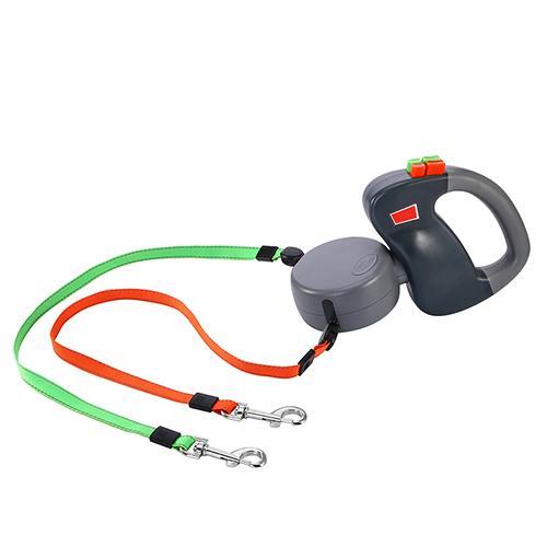 Retractable Dual Pet Dog Walking Leash - iztia