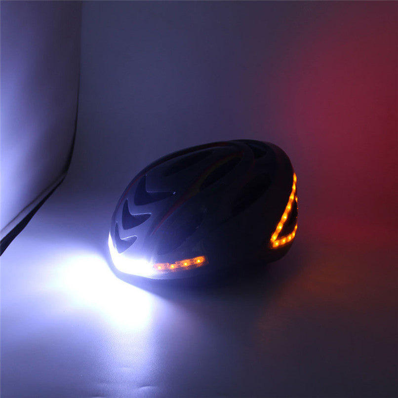 Intelligent steering helmet led bicycle equipment - iztia