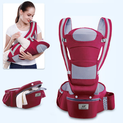 Ergonomic Baby Carrier Infant Baby Hipseat Carrier 3 In 1 Front Facing Ergonomic Kangaroo Baby Wrap Sling - iztia