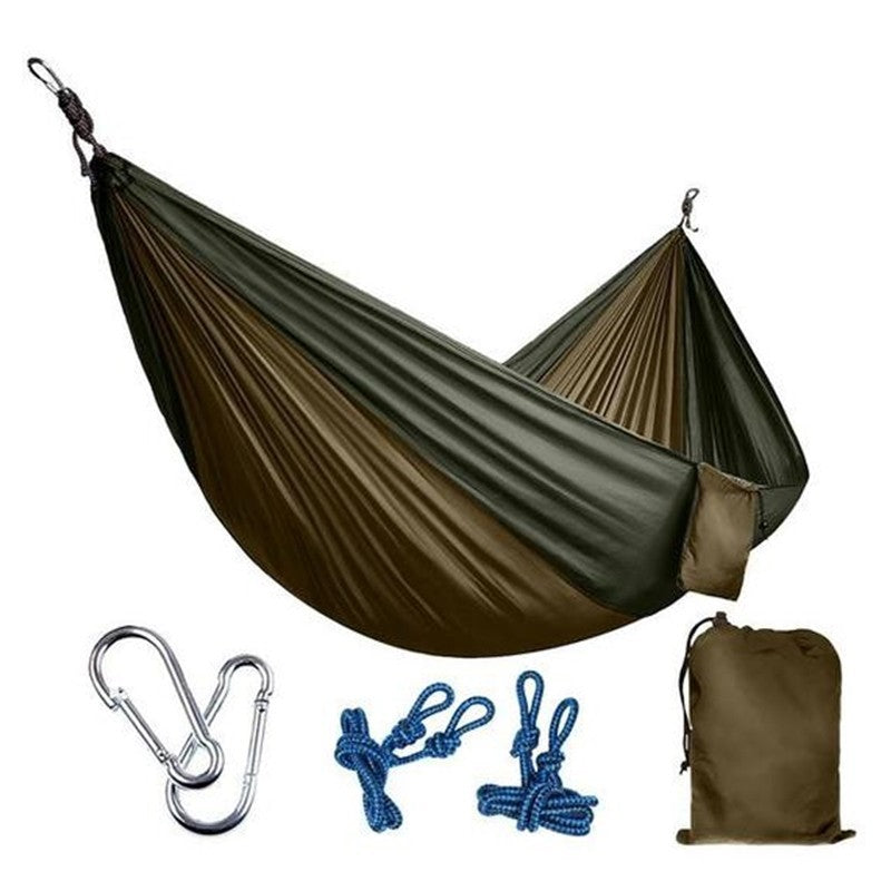 Backpacking Hammock - Portable Nylon Parachute Outdoor Double Hammock - iztia