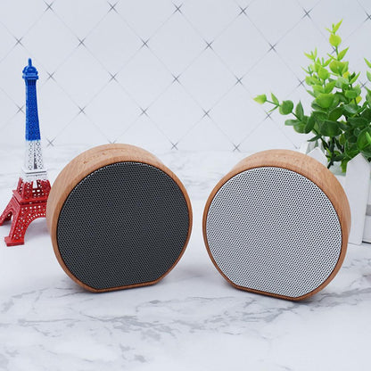 Mini Wood Bluetooth Speaker Portable Outdoor Wireless Support AUX TF - iztia