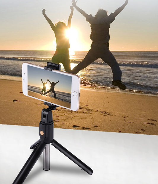 Compatible with Apple, Bluetooth version of stainless steel tripod - iztia