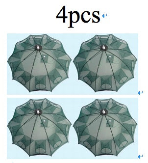 Strengthened 4-20 Holes Automatic Fishing Net Shrimp Cage Nylon Foldable Fish Trap Cast Net Cast Fold Crab Trap Fishing Network - iztia