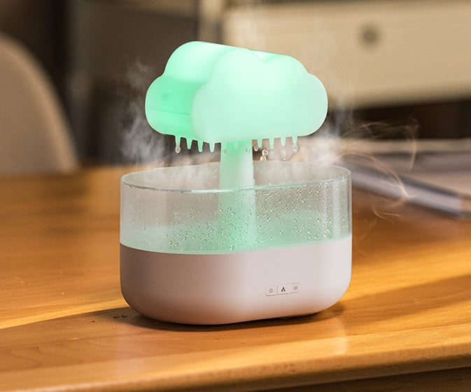 200ML Rain Cloud Humidifier Water Drip Rain Cloud Diffuser With Essential Oils Aroma Diffuser - iztia