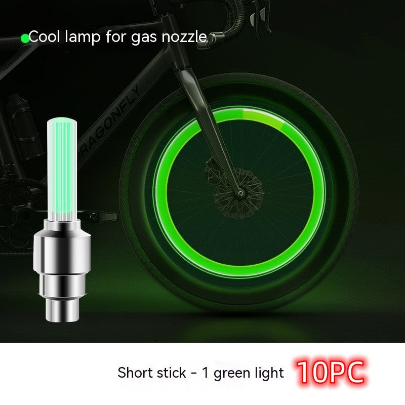 Neon Lights Tyre Wheel Valve Cap Light LED Car Tire Valve Caps Air Cover Tire Rim Valve Wheel Stem Cap Bike Light - iztia