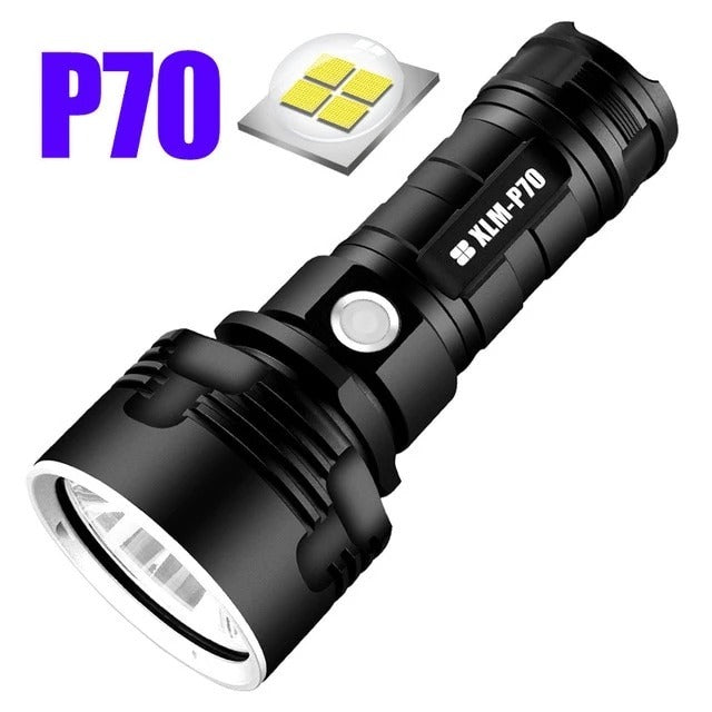 Strong Flashlight Focusing Led Flash Light Rechargeable Super Bright LED Outdoor Xenon Lamp - iztia