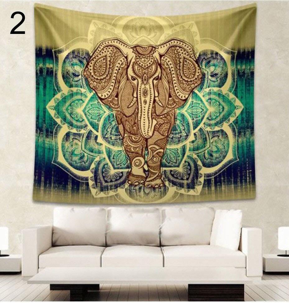 Stamp Bohemia Beach Blanket Mural - iztia