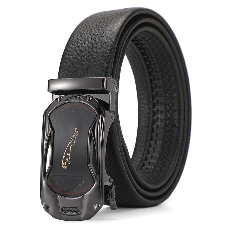 Genuine Leather Automatic Pure Leather Belt Boys - iztia