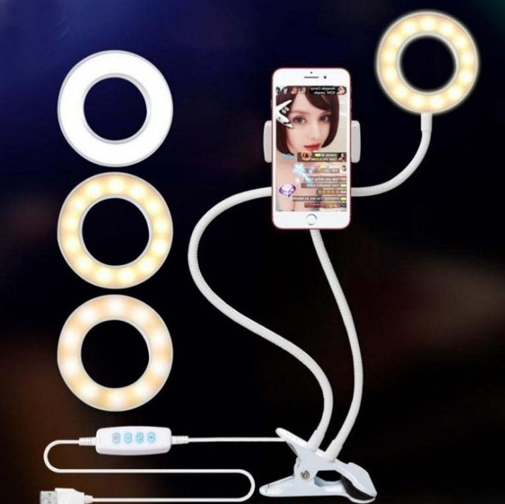 LED Selfie Ring Light for Live Adjustable Makeup Light-8cm Stand - iztia