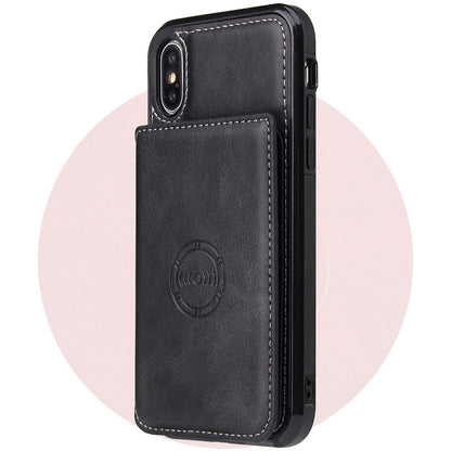 Card wallet leather case phone case - iztia