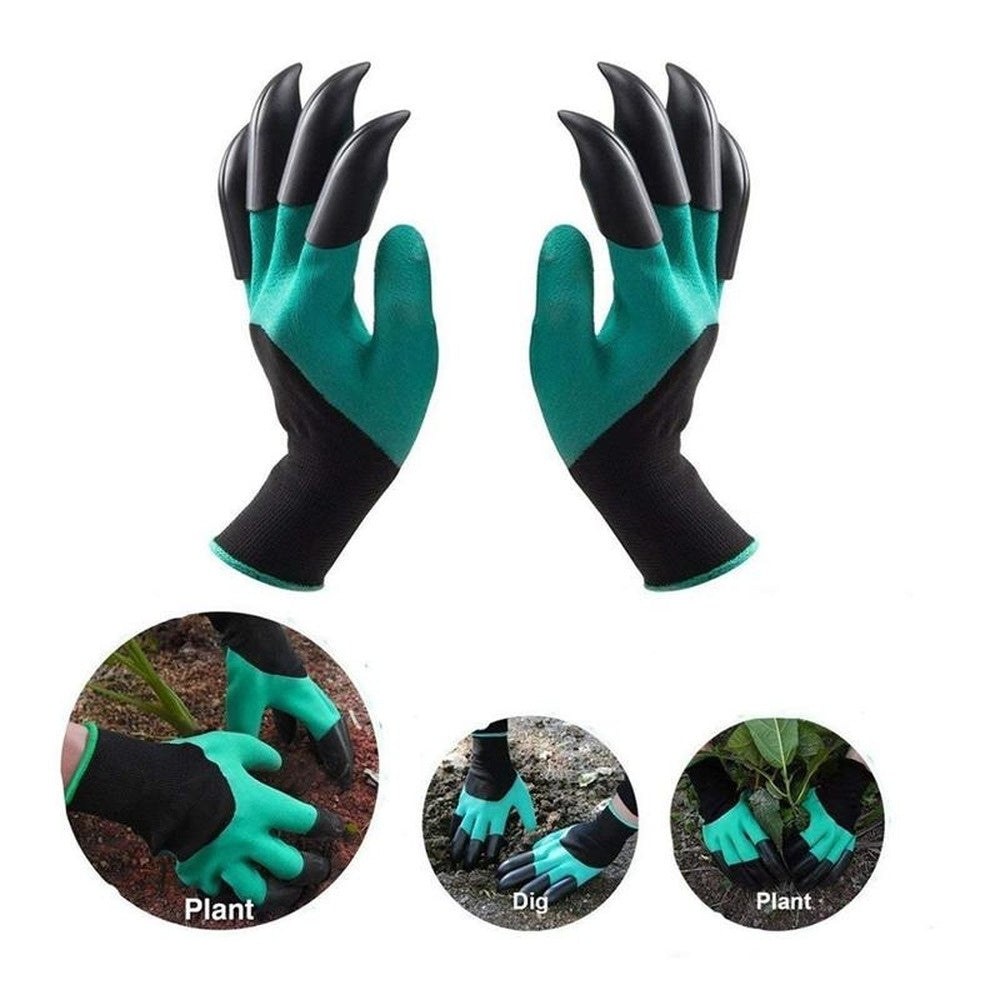 Garden Gloves With Claws Waterproof Garden Gloves For Digging Planting Breathable Gardening Gloves For Yard Work - iztia