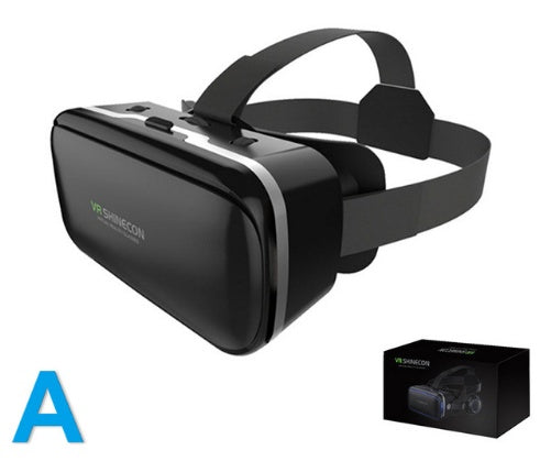 Original VR Shinecon  Gafas De Realidad Virtual 120 Fov 3D Gafas Google Carton Con Auriculares Estereo Caja Para Smartphone - iztia