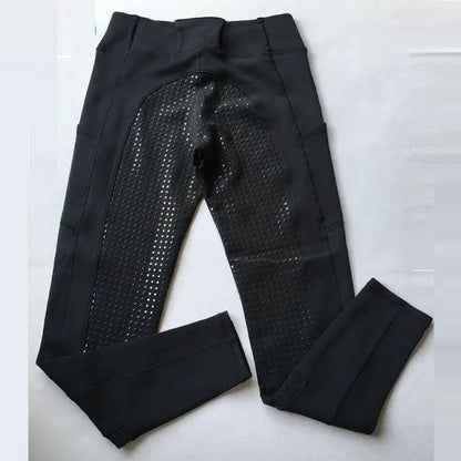 Autumn And Winter High Elastic Wear-resistant Horse Riding Adult And Children Breathable Equestrian Pants - iztia