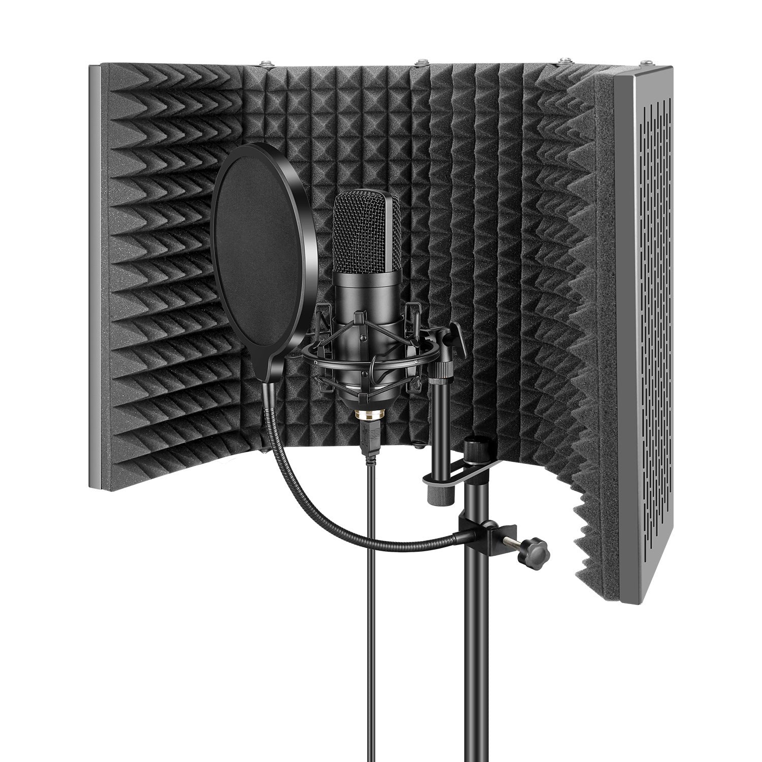 Microphone Recording Studio High-Quality Noise Reduction Screen Blowout Prevention Net - iztia