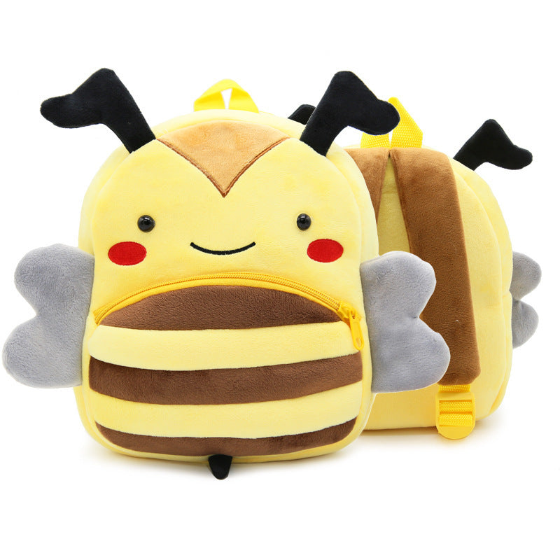 Cute Plush Backpacks Kindergarten Cartoon School Bags Children Animal Toys Bag - iztia