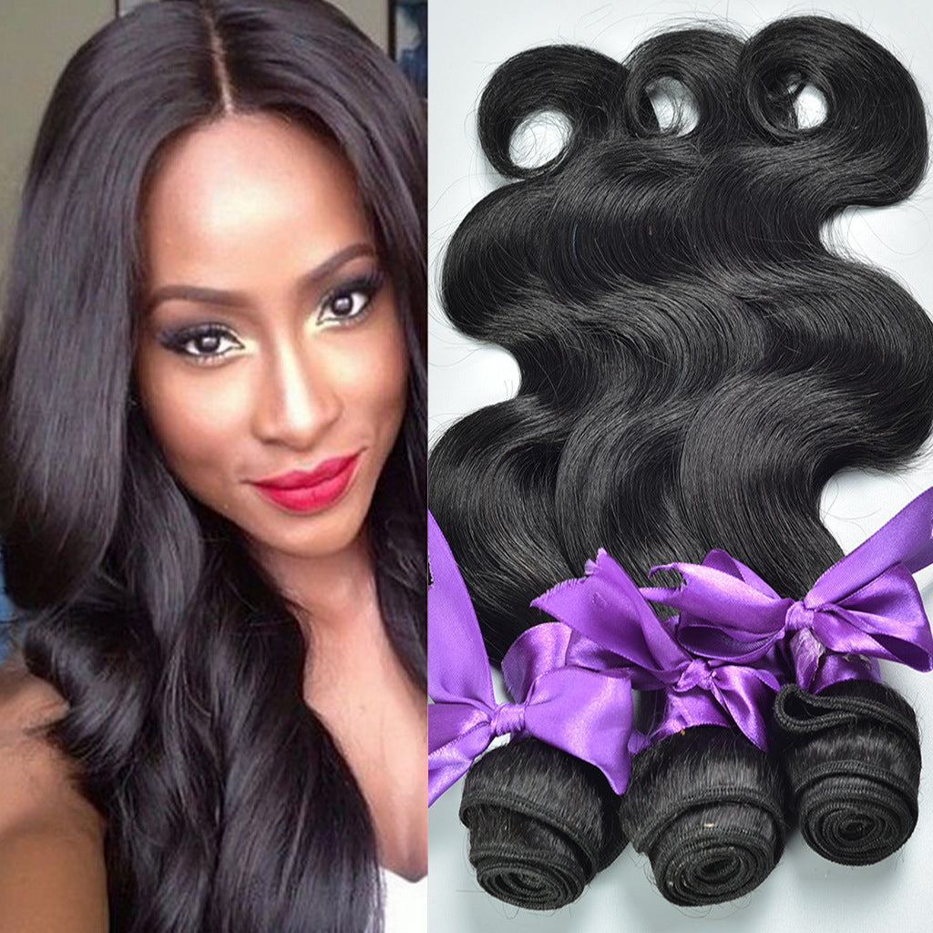 Real hair wig, hair styling hair extension, body wave human hair weaves - iztia