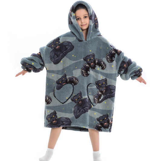 Oversized Thermal Sweatshirt Lazy Sweatshirt Kids - iztia