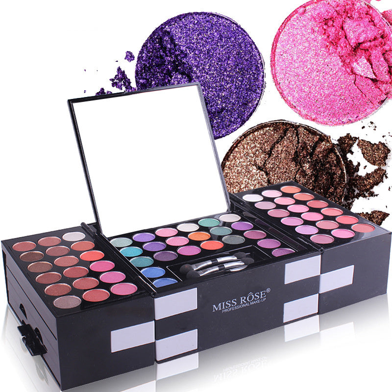 MISS ROSE 144 color 3 color 3 Color Eyeshadow blush eyebrow makeup makeup makeup kit special wholesale - iztia