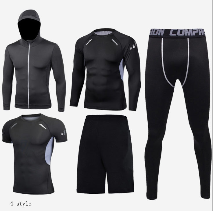 Fitness clothing suit basketball tights - iztia