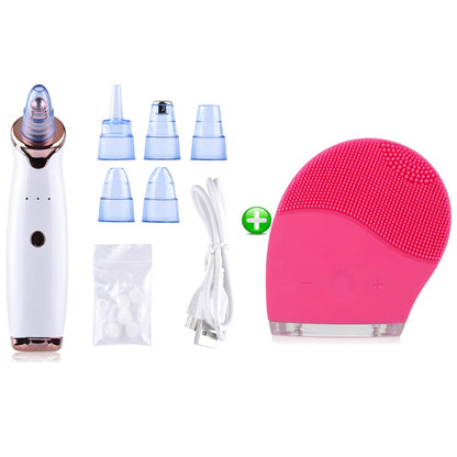 Blackhead Instrument Electric Suction Facial Washing Instrument Beauty Acne Cleaning Blackhead Suction Instrument - iztia