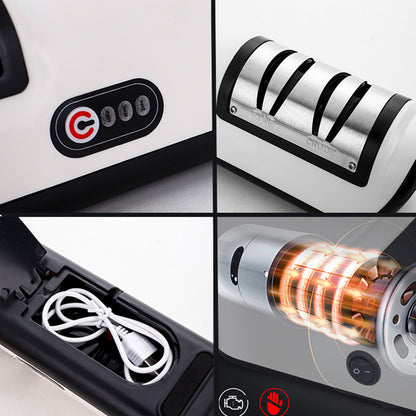 USB Rechargeable Electric Knife Sharpener Automatic Adjustable Kitchen Tool For Fast Sharpening Knives Scissors And Grinders Gadgets - iztia