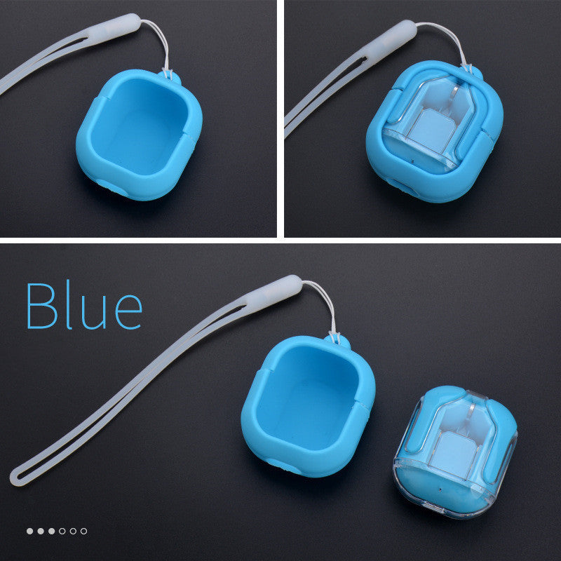 New Mini Transparent Wireless Bluetooth Headset Digital Display ENC Noise Reduction True Wireless Sports Music - iztia