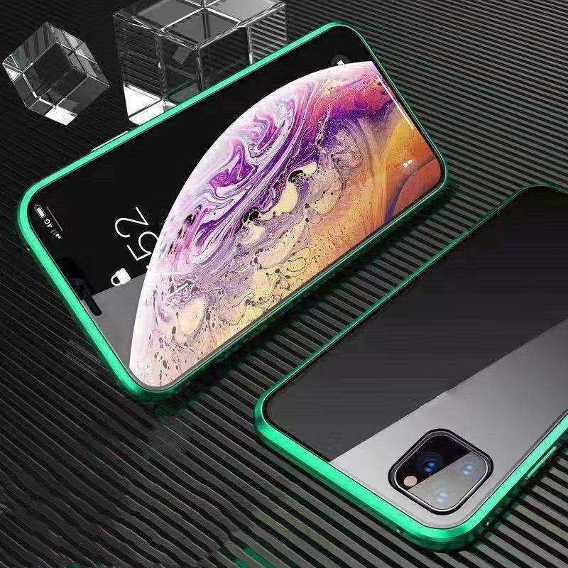 Double-sided glass magnetic king mobile phone case no anti-peep function - iztia