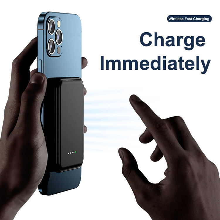 Mini Magnetic Power Bank 5000mAh Wireless - iztia