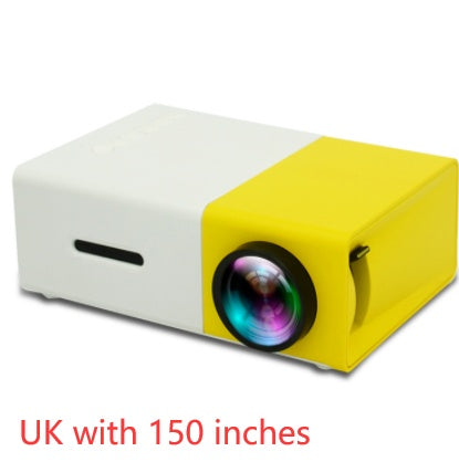 Portable Projector 3D Hd Led Home Theater Cinema HDMI-compatible Usb Audio Projector Yg300 Mini Projector - iztia