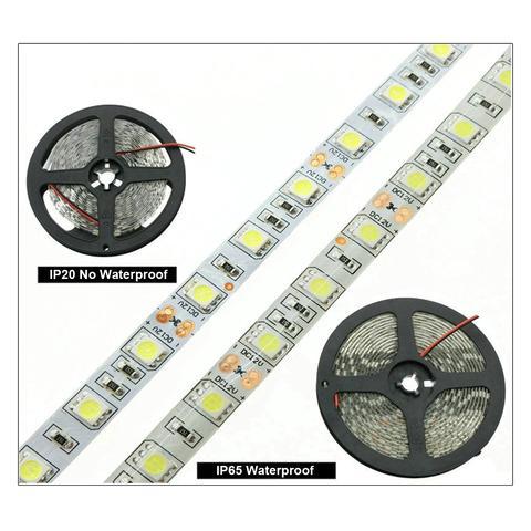 LED Light Strips Highlight 60 Light Beads Epoxy Waterproof Soft Strips - iztia