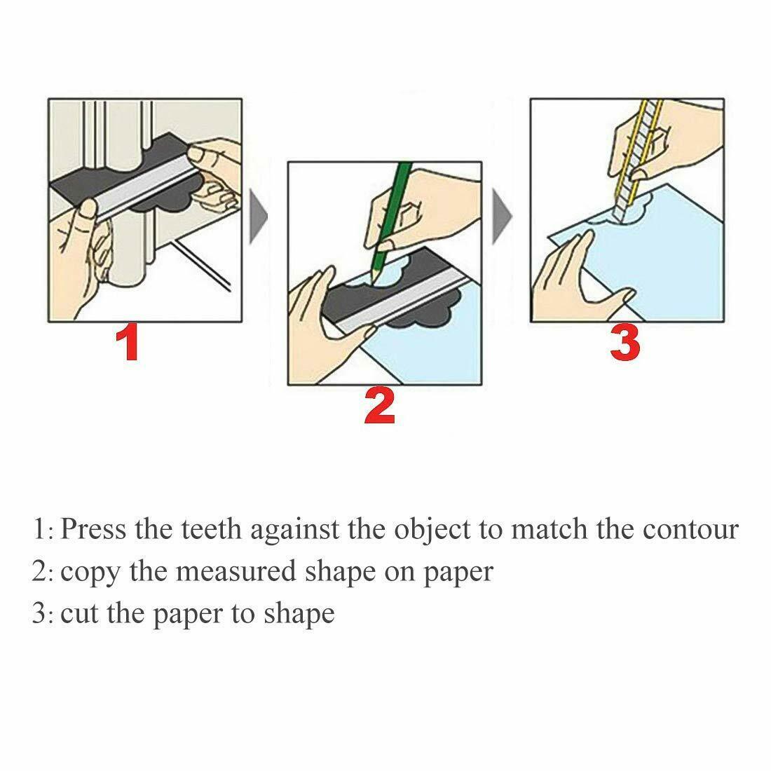 Contour Gauge Saker Duplicator Profile Copy Shape Measuring Tool Contour Gauge Duplicator Profile Copy Shape Measuring Ruler Tool - iztia