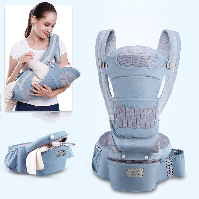 Ergonomic Baby Carrier Infant Baby Hipseat Carrier 3 In 1 Front Facing Ergonomic Kangaroo Baby Wrap Sling - iztia