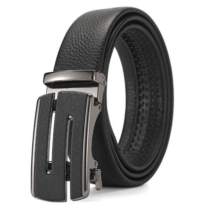 Genuine Leather Automatic Pure Leather Belt Boys - iztia