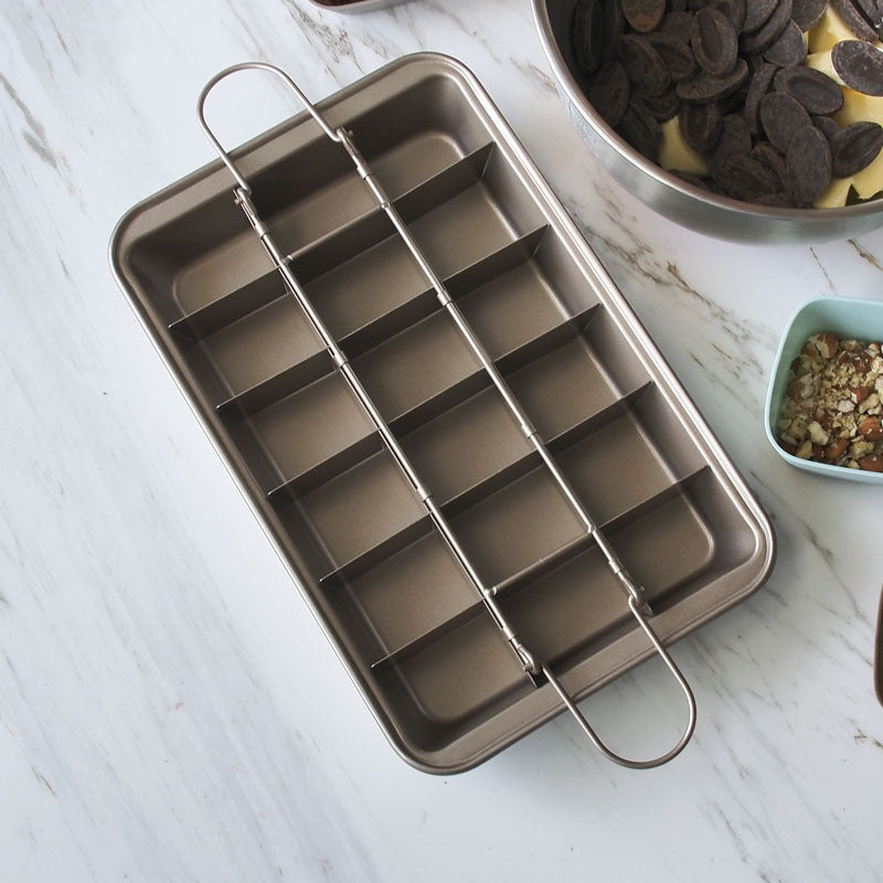 Brownie Baking Pan Cake Mould Square Bread Baking - iztia