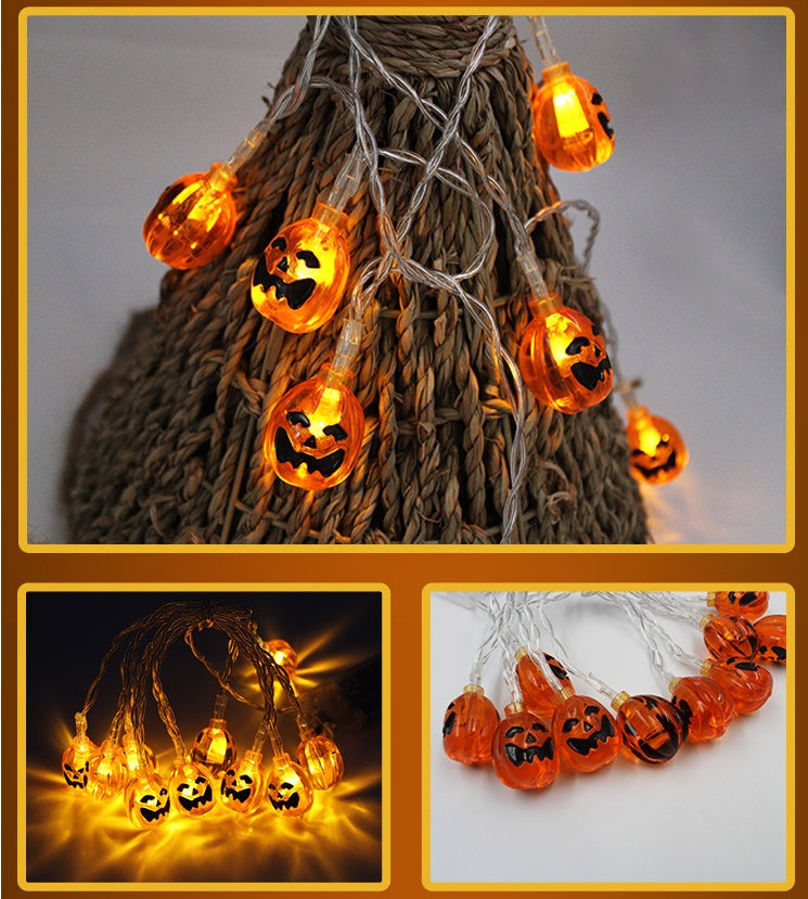 Halloween Decoration Pumpkin  Light  LED String Lights Lantern - iztia