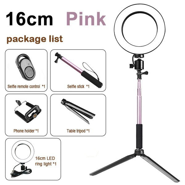 Compatible with Apple, Tripod Fill Light Live Bracket Beauty Light Set Ring Light - iztia