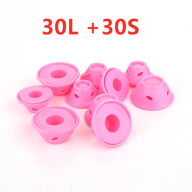 Soft Rubber Magic Hair Care Rollers Silicone Hair Curlers No Heat Hair Styling Tool - iztia