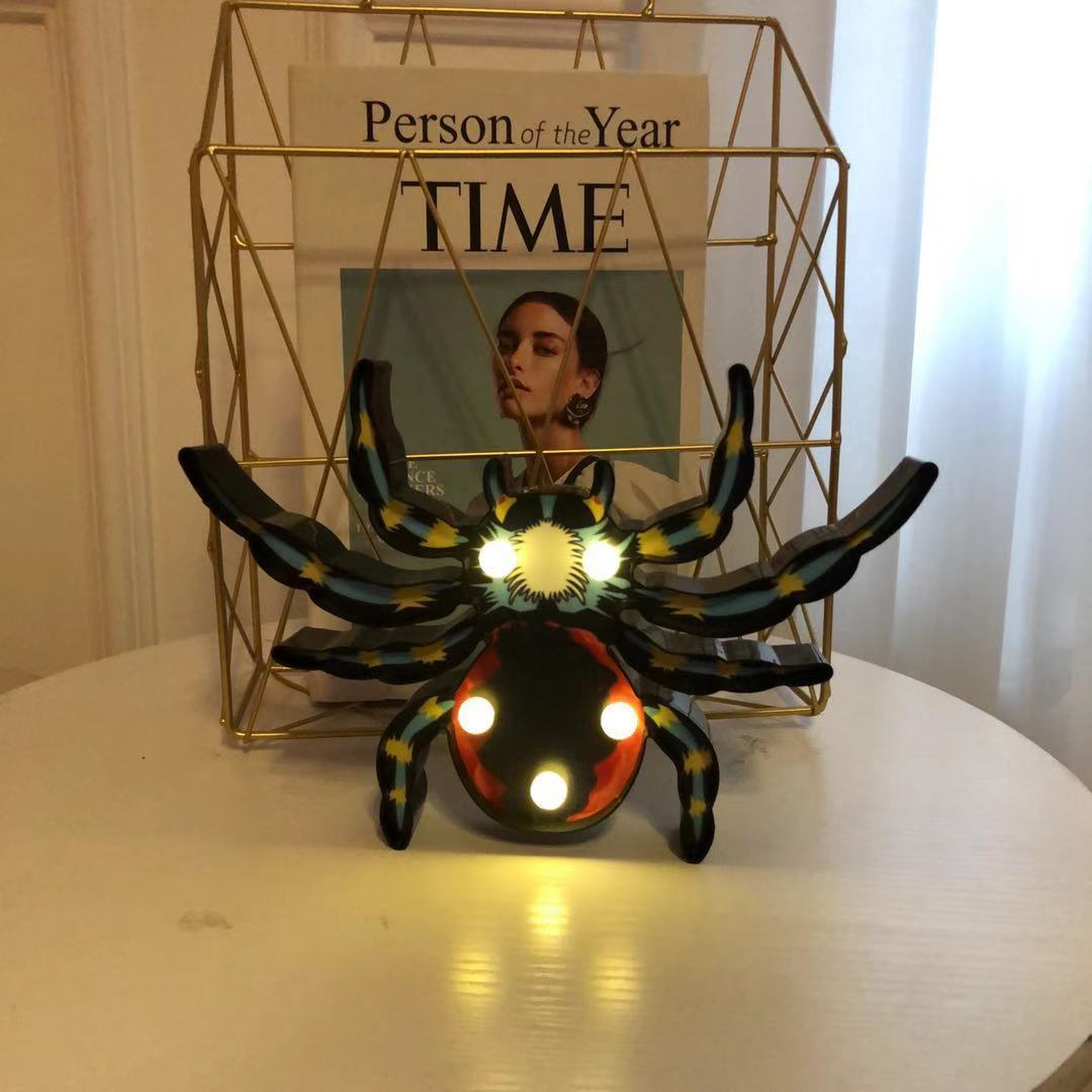 Halloween Lights Decoration LED Light Pumpkin Spider Bat Skull Outdoor Decorative Modeling Room Lights Decor Helloween Party - iztia