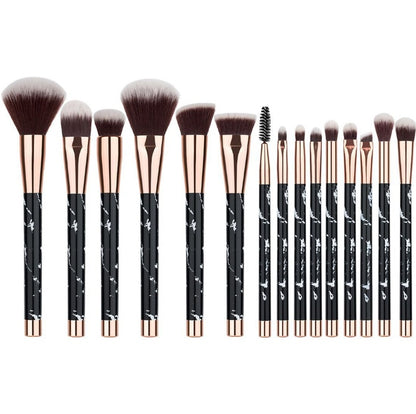 11 sets of marble makeup brush with makeup brush beauty makeup kit 11 makeup brush sets - iztia