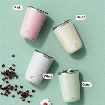 350ml Automatic Self Stirring Mug Coffee Milk Juice Mixing Cup Electric Stainless Steel Lazy Rotating Mug Magnetic Stirring Cup Kitchen Gadgets - iztia