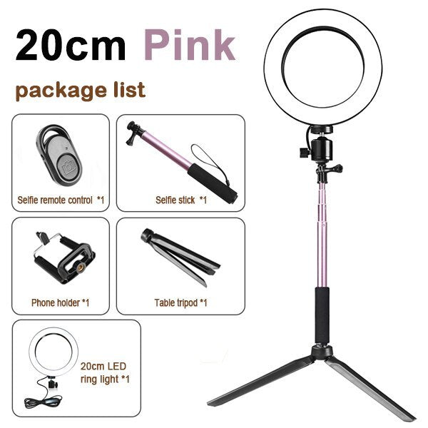 Compatible with Apple, Tripod Fill Light Live Bracket Beauty Light Set Ring Light - iztia