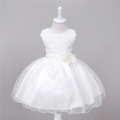 Baby Sequin Dress Flower Girl Wedding Princess Dress - iztia