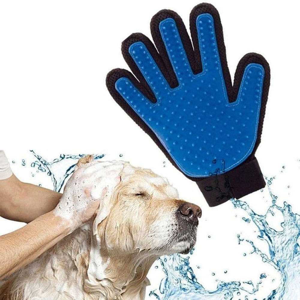 Cat Grooming Glove For Cats Wool Glove Pet Hair Deshedding Brush Comb Glove For Pet Dog Cleaning Massage Glove For Animal Sale - iztia