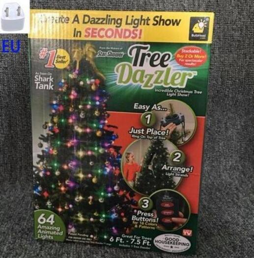 64 Light Dazzler Shower Tree Light Show Of Christmas Tree - iztia