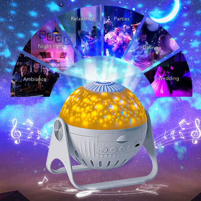 Galaxy Projector Starry Sky Projection Bedroom Bedside Decoration Night Light - iztia