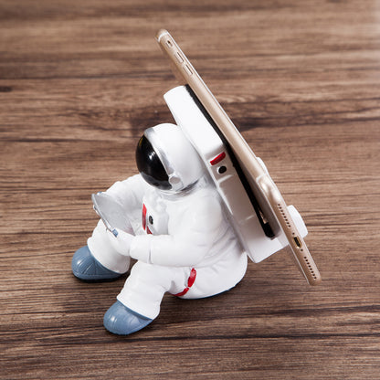 Simple Astronaut Mobile Phone Stand Student Desktop Holder Cute Spaceman Cell Phone Holder Creative Gift Small Desk Decoration - iztia