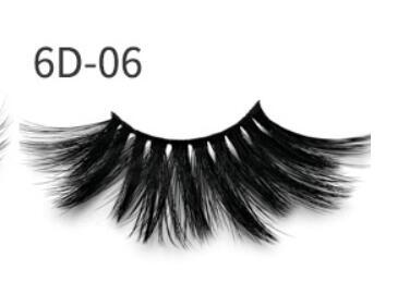 Nethong 25mm mink false eye lashes 6D three-dimensional messy cross-eye lashes Europe and the United States cross-border for eye lashes - iztia